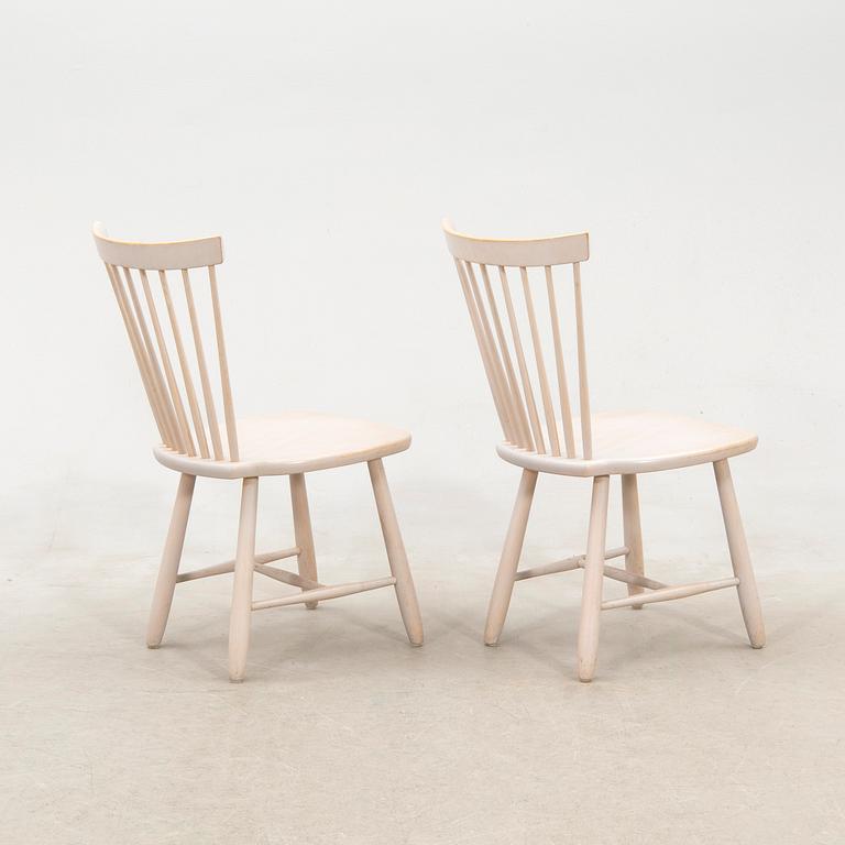 Carl Malmsten, 6 "Lilla Åland" chairs by Stolab, late 20th century.