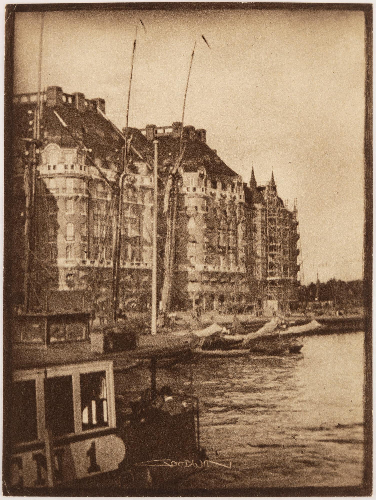HENRY B. GOODWIN, Two photo gravures from the book Vårt vackra Stockholm signed in the negative.