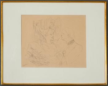 Henri de Toulouse-Lautrec, HENRI DE TOULOUSE-LAUTREC, litografia, signeerattu.