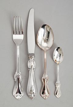 BESTICK, 50 delar, nysilver, GAB, modell Olga.