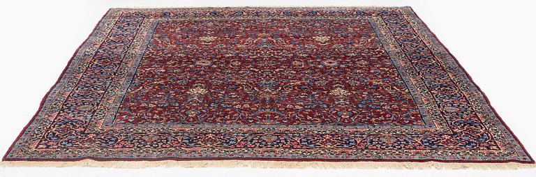 A semi-antique Yazd carpet, c. 292 x 250 cm.