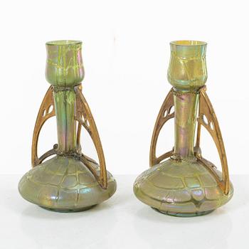 A pair of Art Nouveau vases, circa 1900.