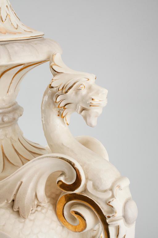 PRAKTURNA, majolika, Rörstrand, omkring sekelskiftet 1900.