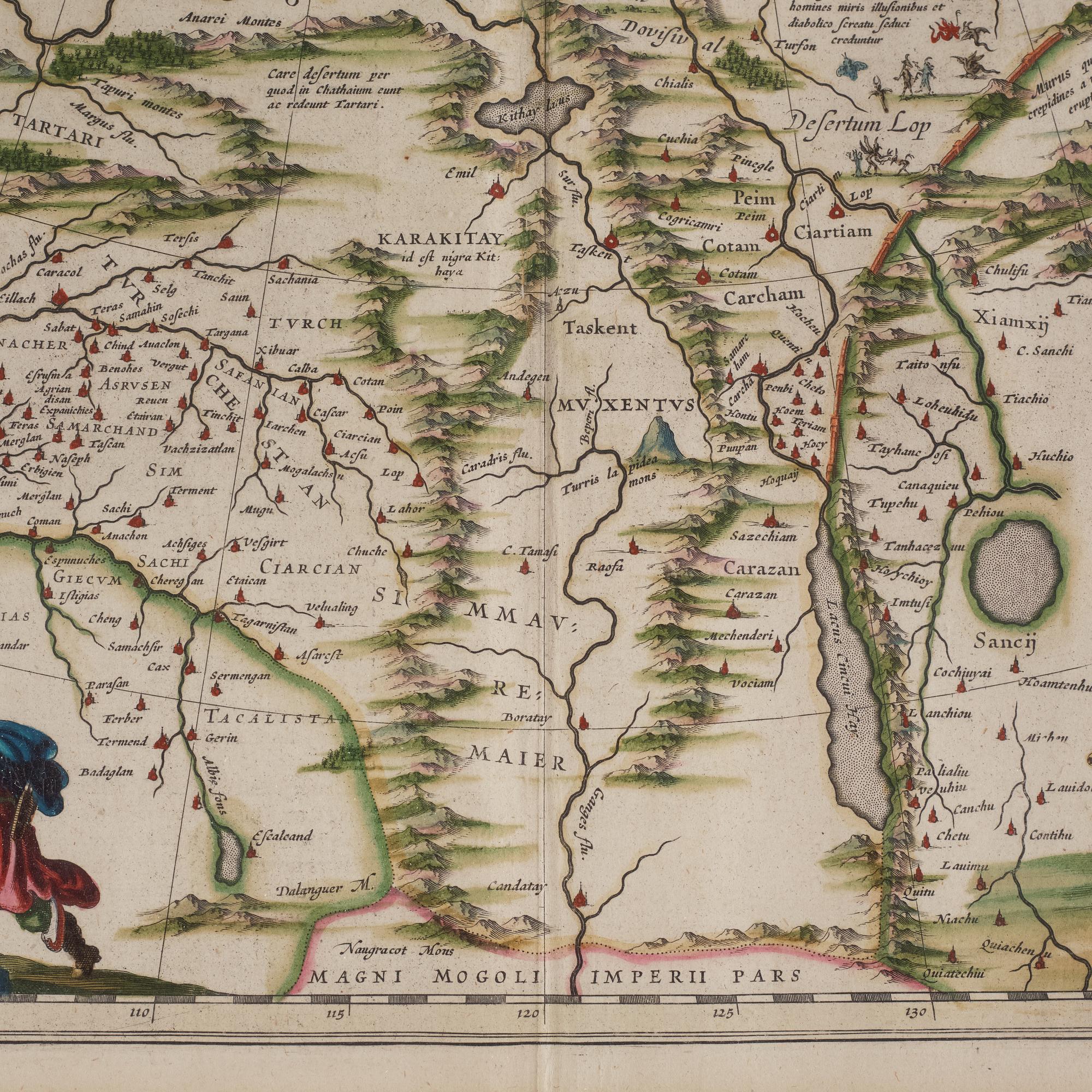 Karta  Tartaria sive magni 1630-tal.