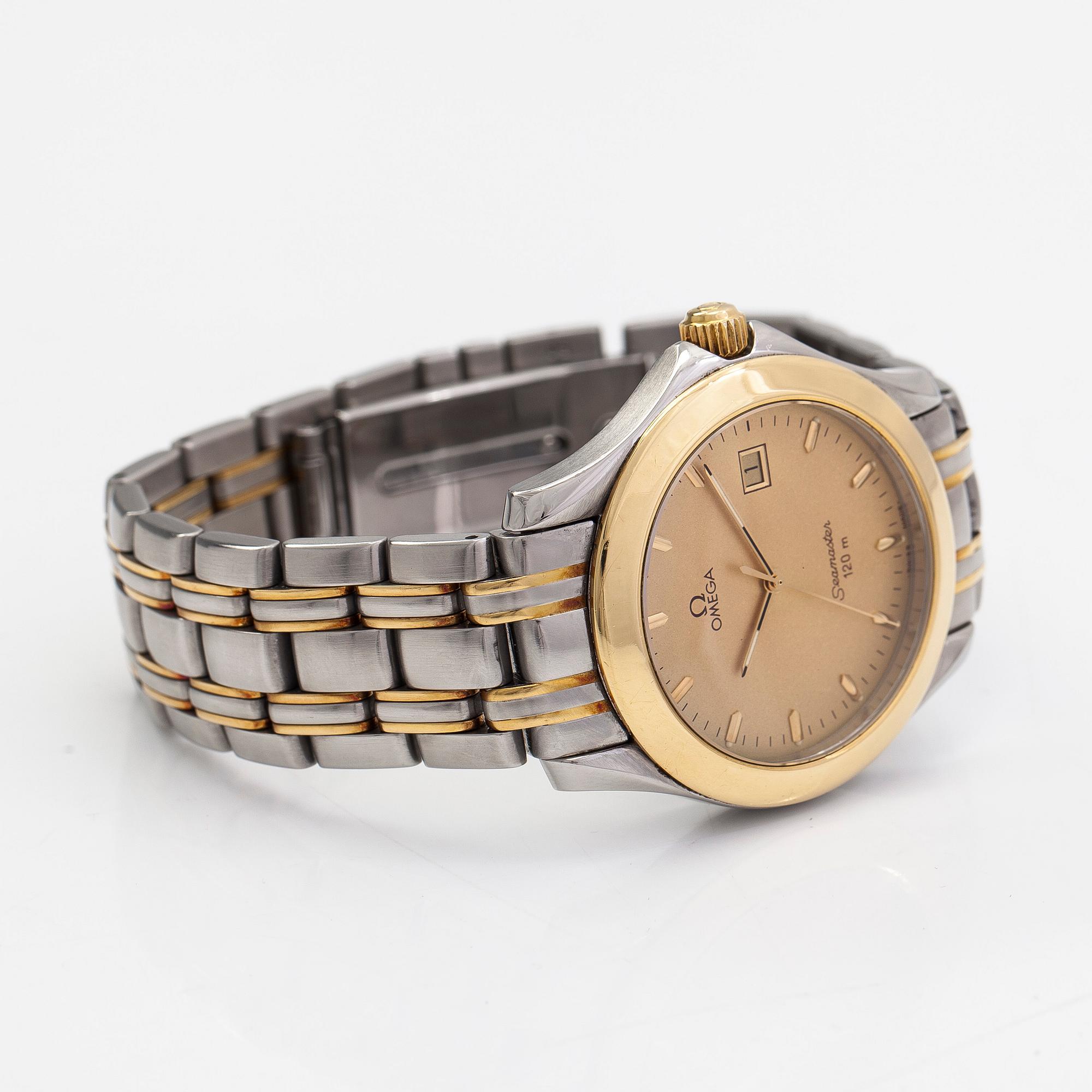 Omega, Seamaster, 120m, wristwatch, 36,5 mm. - Bukowskis