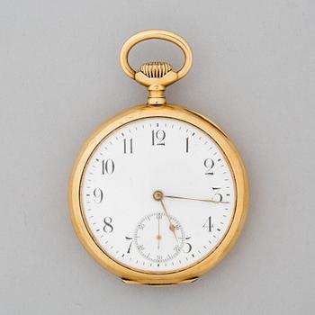 FICKUR, 18k guld. Boetten stämplad Omega.