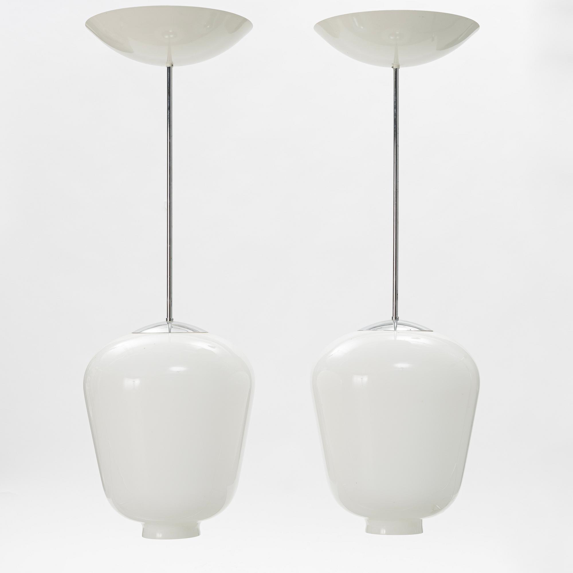 Taklampor, ett par, Zero, 1900-talets slut.