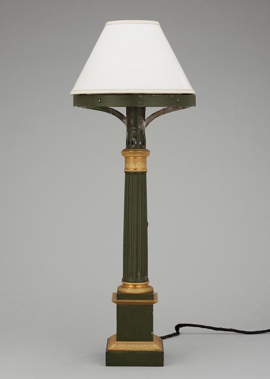 A Frensh late empire table lamp. 19th Century.