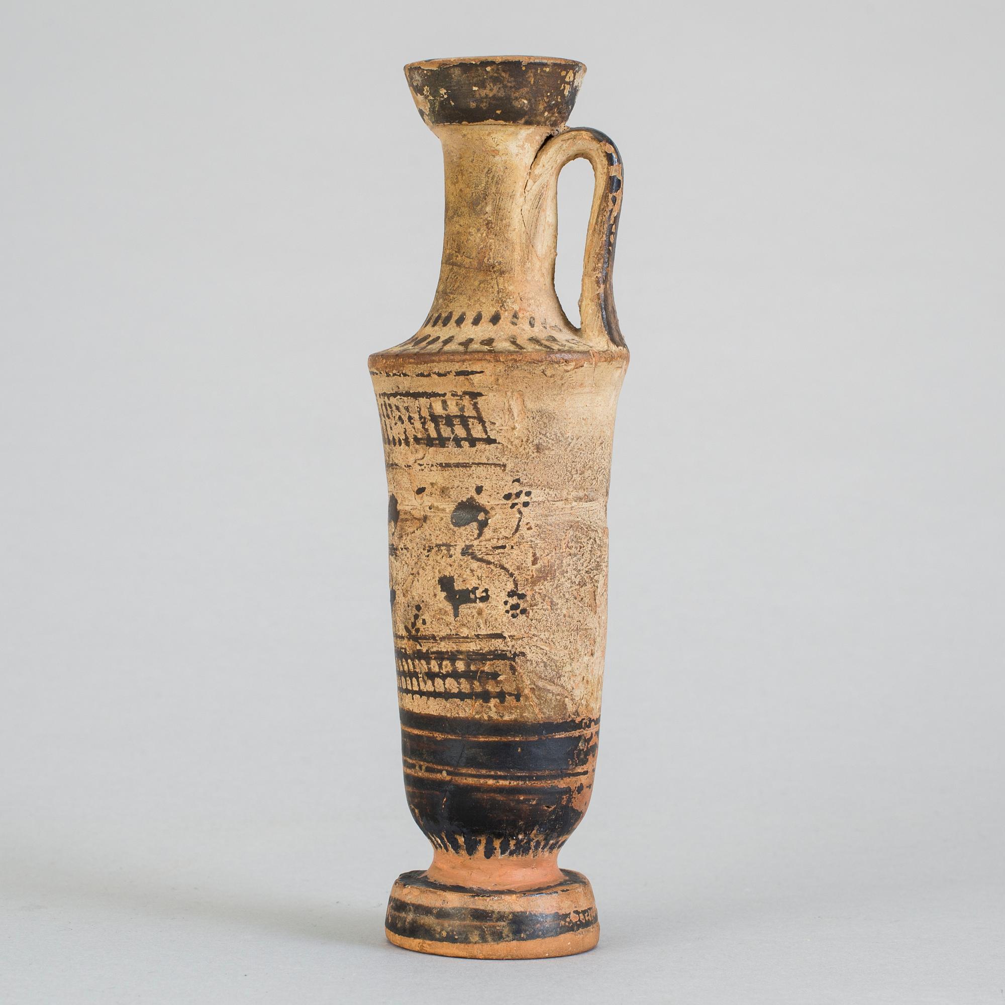 LEKYTHOS, lergods, Medelhavsområdet.