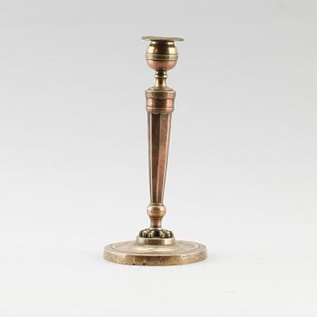 LJUSSTAKE, brons, Louis Seize, omkring år 1800.
