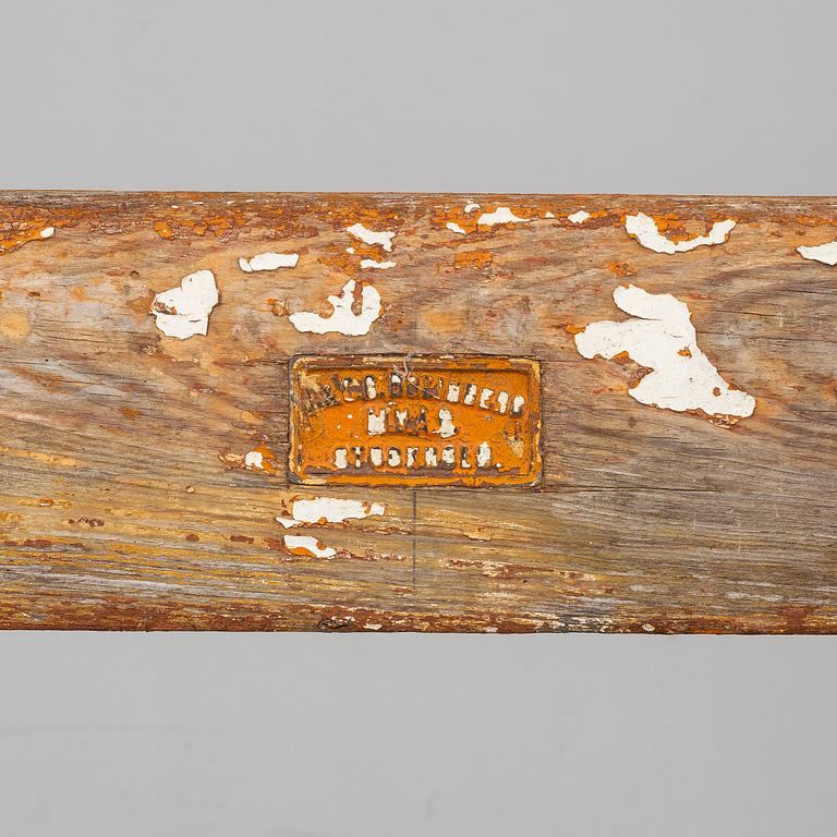 A garden sofa and armchair, Bolinder, Stockholm, circa 1900.