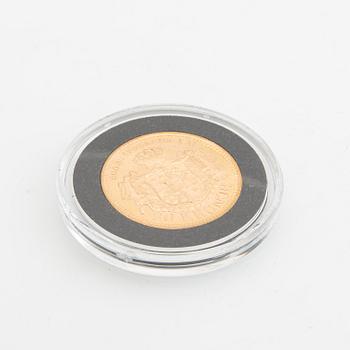 Guldmynt Sverige, Oscar II 20 kr, 1900.