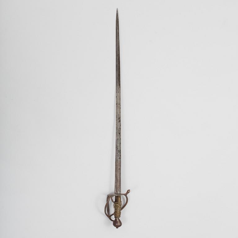 A 17th century sword. Dated 1644.