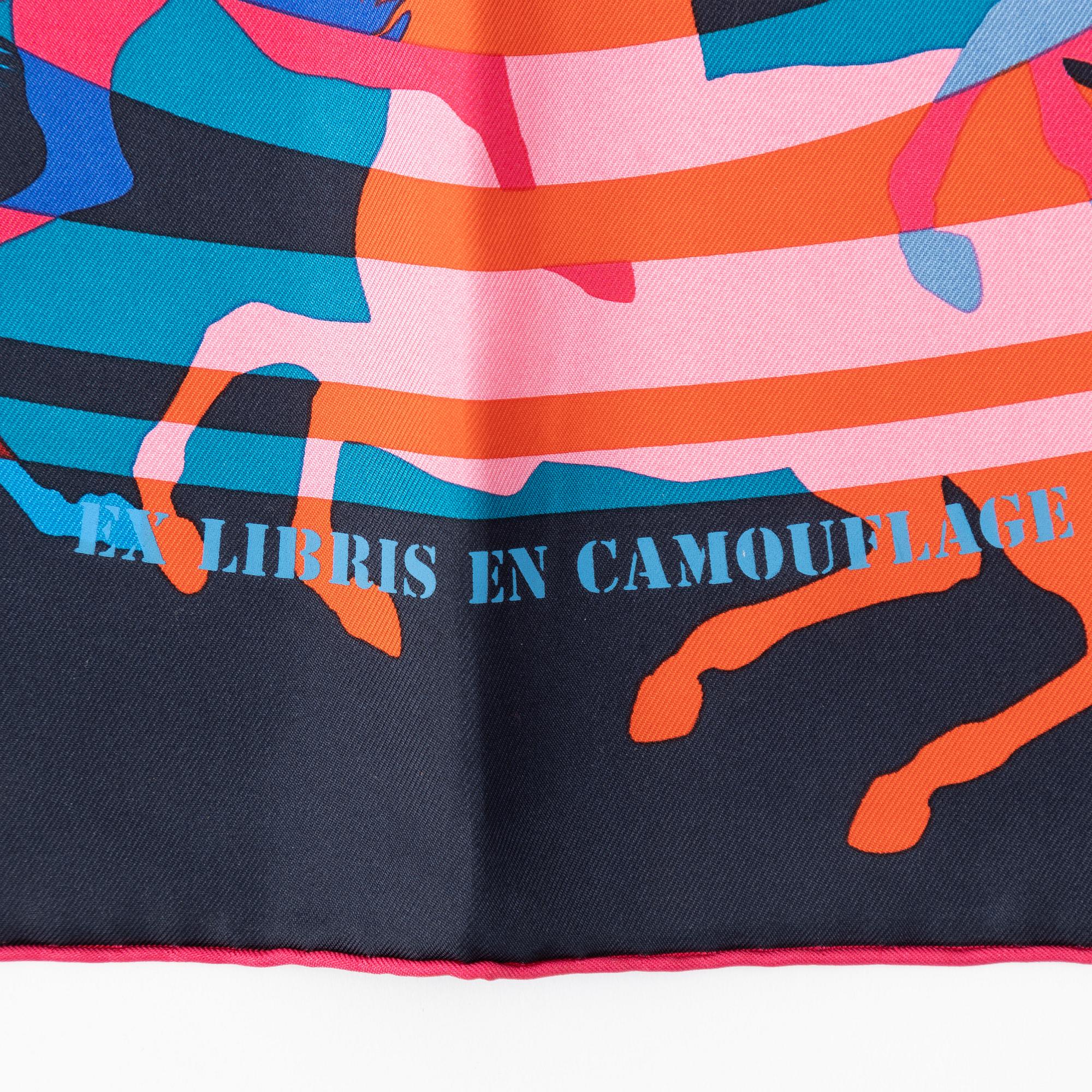 Hermès, scarf, "Ex-Libris En Camouflage".