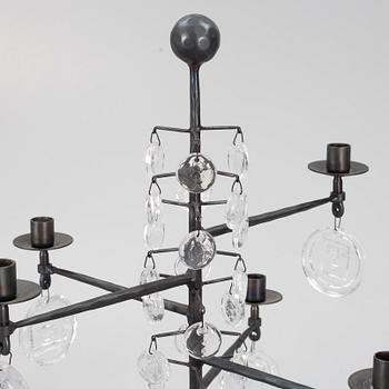 Erik Höglund, golvkandelaber, Boda Smide, 1960-70-tal.