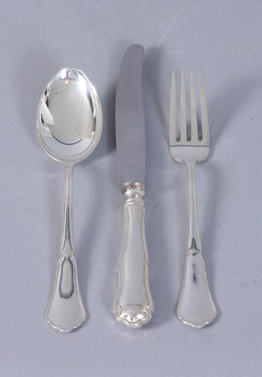 BESTICKSERVIS, 36 delar, silver.