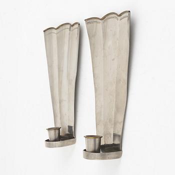 Nils Fougstedt, a pair of wall sconces model "60", Firma Svenskt Tenn, Stockholm 1926-27.