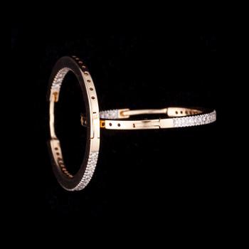 ÖRHÄNGEN, 14K guld, diamanter. Vikt ca 6,8 g.