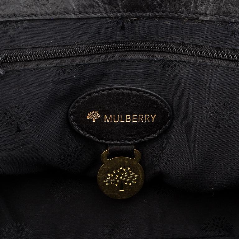 Mulberry, a black leather 'Alexa' bag.