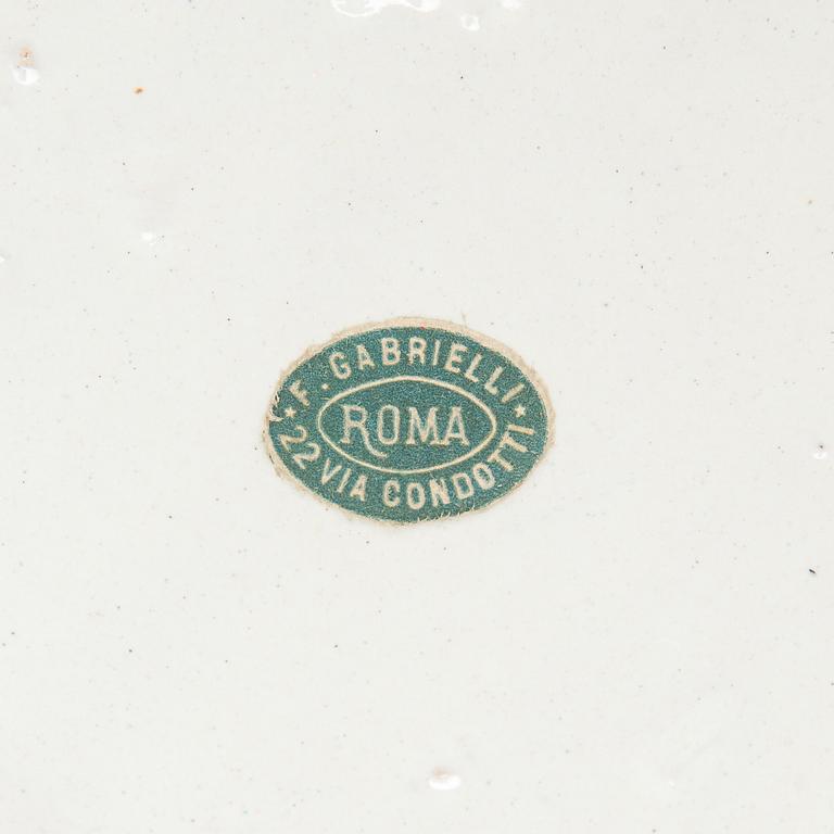 Two faience chargers in historic style, Italy, late 19th century.