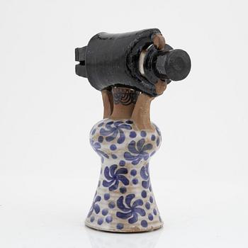 Lisa Larson, a stoneware figurine, 'Samhällsdebatten', Gustavsberg, Sweden.