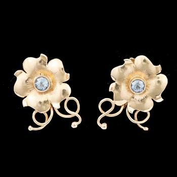 ÖRHÄNGEN, ett par, guld 18K, JP, Stockholm. Tot ca 4,5 gram.