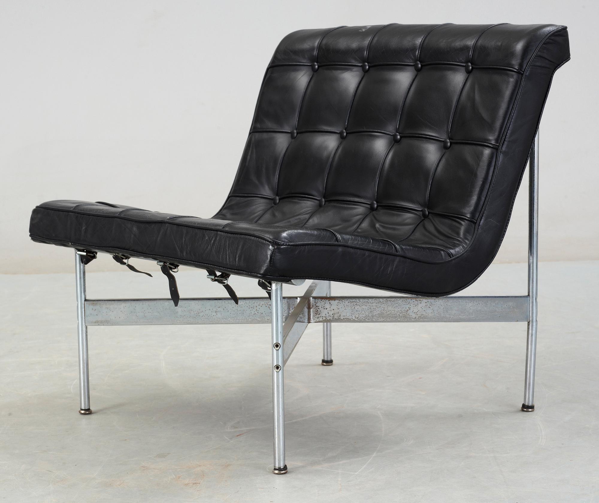 FÅTÖLJ, möjligen Ross Littell, "New York Lounge chair", 1900-talets andra hälft.