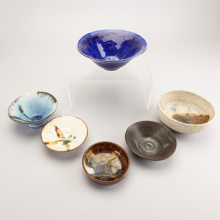 Carl Cunningham-Cole, a set of six stoneware bowls.