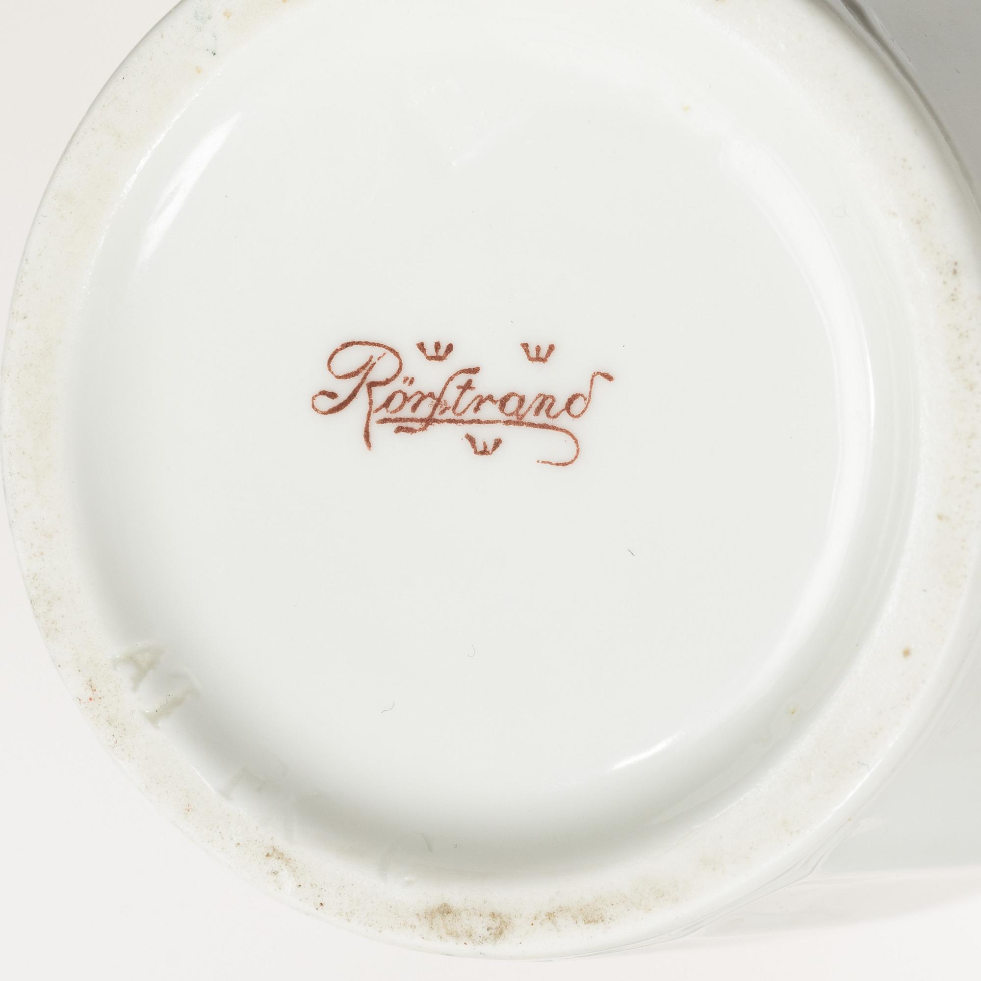 Alf Wallander, servis, 39 delar, "Trollsländan", porslin, Rörstrand, jugend, 1900-tal.