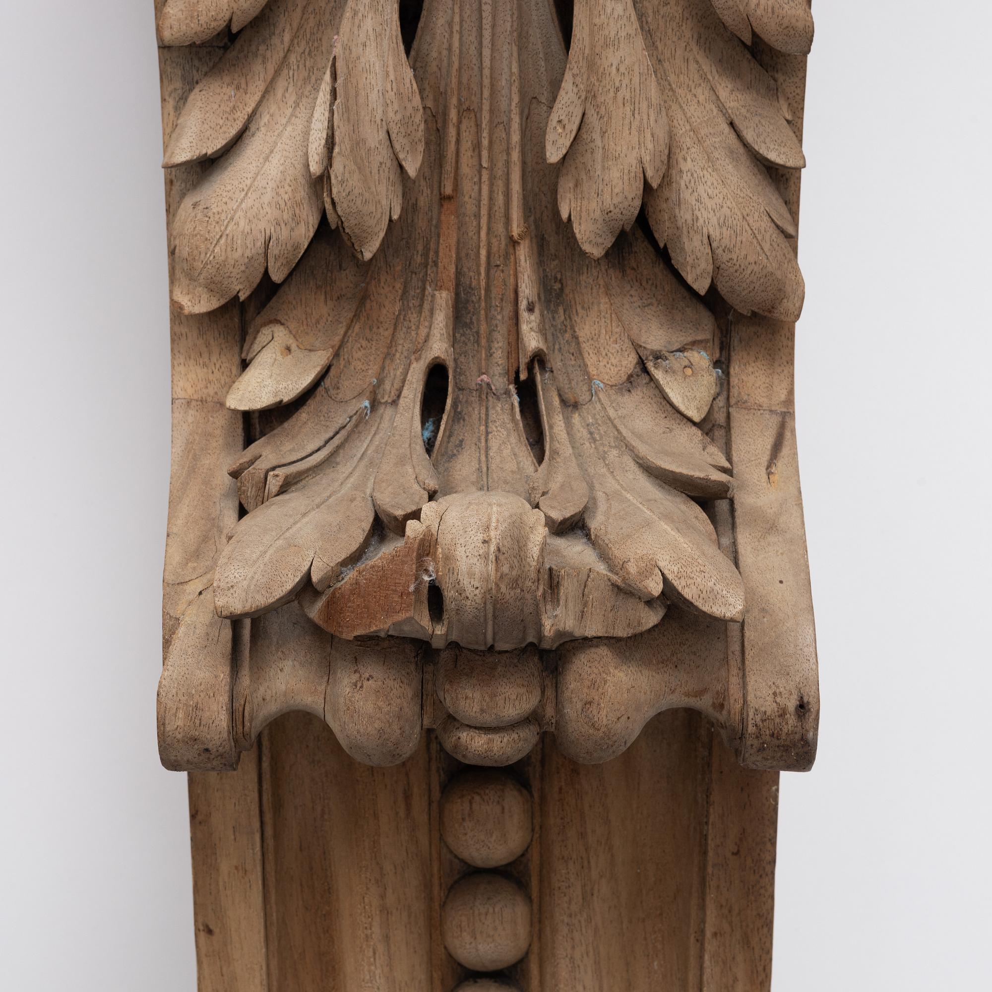 Dekorelement, ett par, nyrenässans, sent 1800-tal.