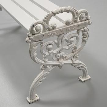 TRÄDGÅRDSBÄNK, Melins Metall, 1900-talets slut.