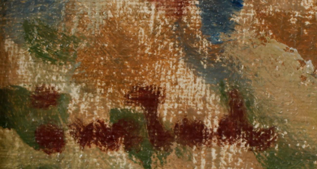 BERNHARD ÖNSTAD, olja på pannå, sign.