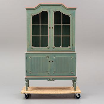 A Gustavian style cabinet, late 20th Century.