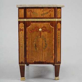 A Gustavian marquetry and gilt brass-mounted commode attributed to J. Hultsten (master in Stockholm 1773-94).