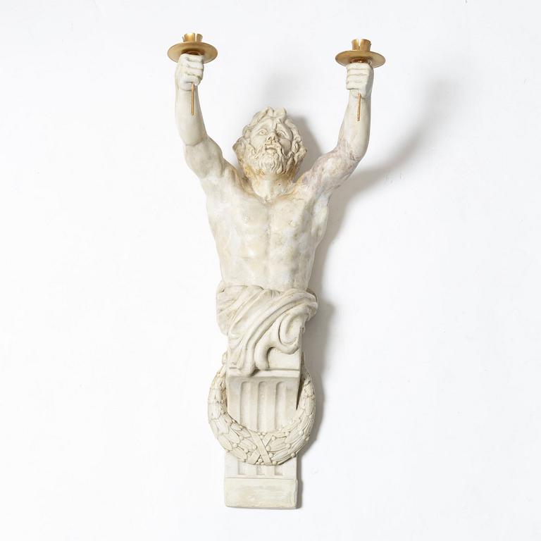 Wall candle holder, 20th century.