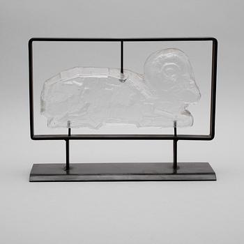 ERIK HÖGLUND, skulptur, glas, Boda.