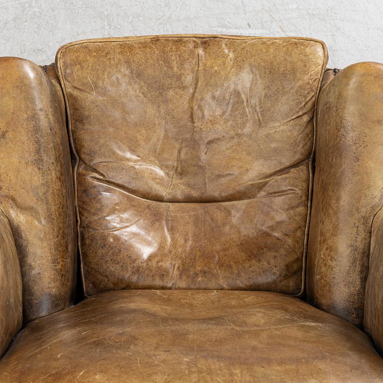 Armchair, so-called wing chair, second half of the 20th century.