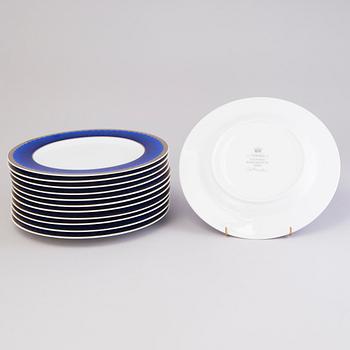 SIGVARD BERNADOTTE, A 58-piece porcelain dinner set, "Christineholm".