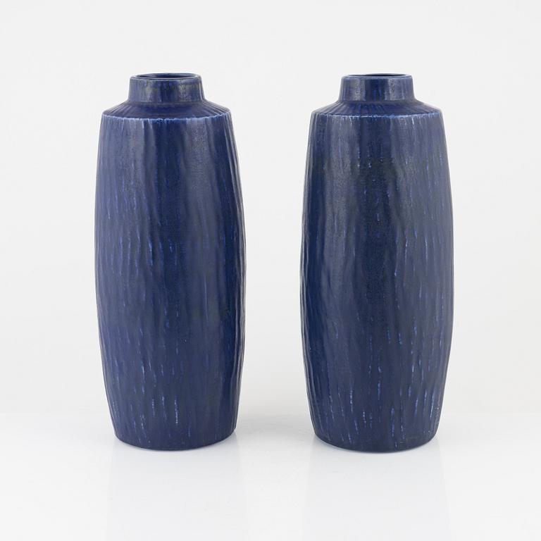 Gunnar Nylund, a pair of stoneware 'Rubus' vases, Rörstrand.