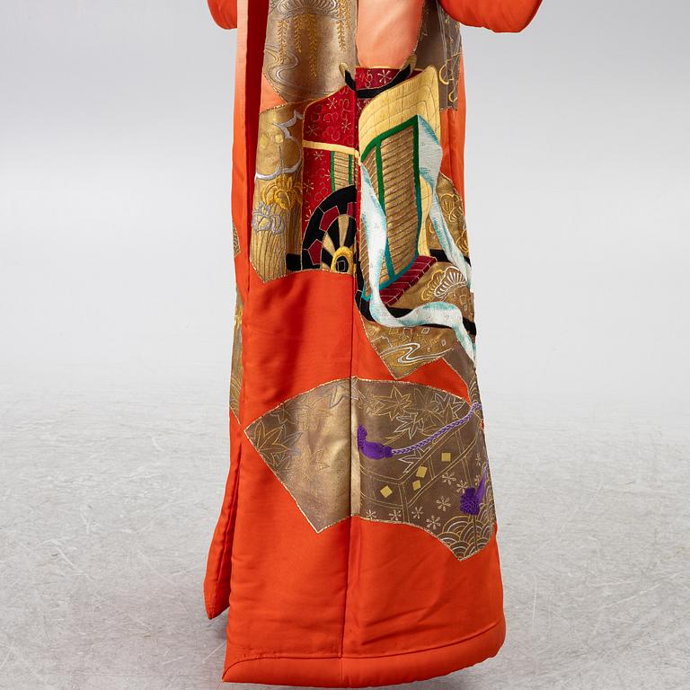 A Japanese brocade kimono, 1980s.