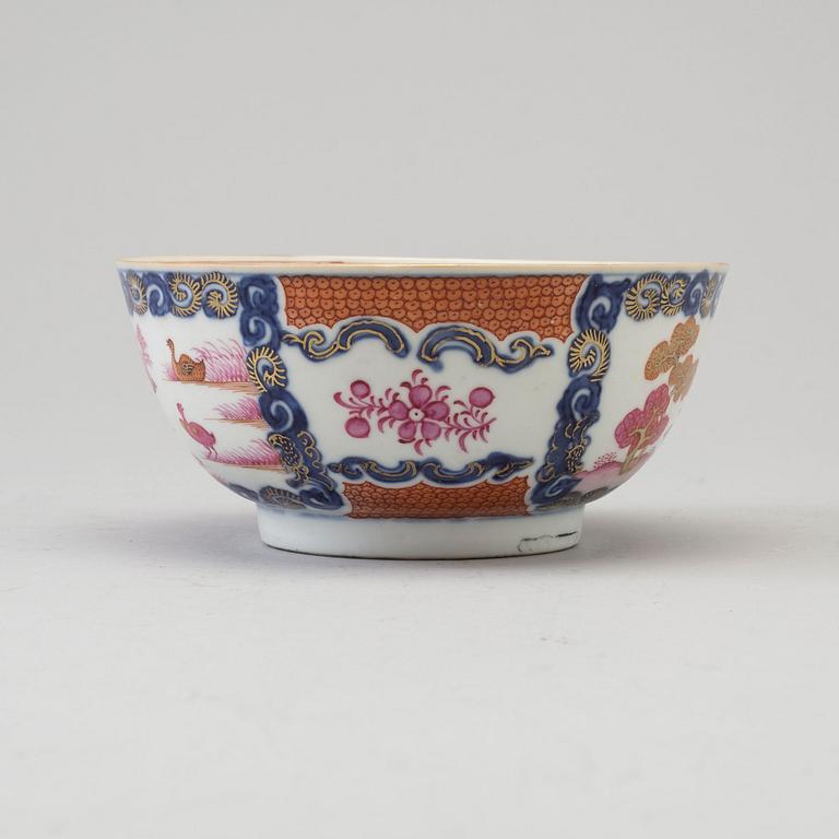 SKÅL, porslin, Kina, Qingdynastin, Qianlong (1736-95).