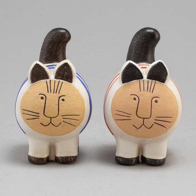 LISA LARSON, a pair of stoneware figurines, made for the japanese market.