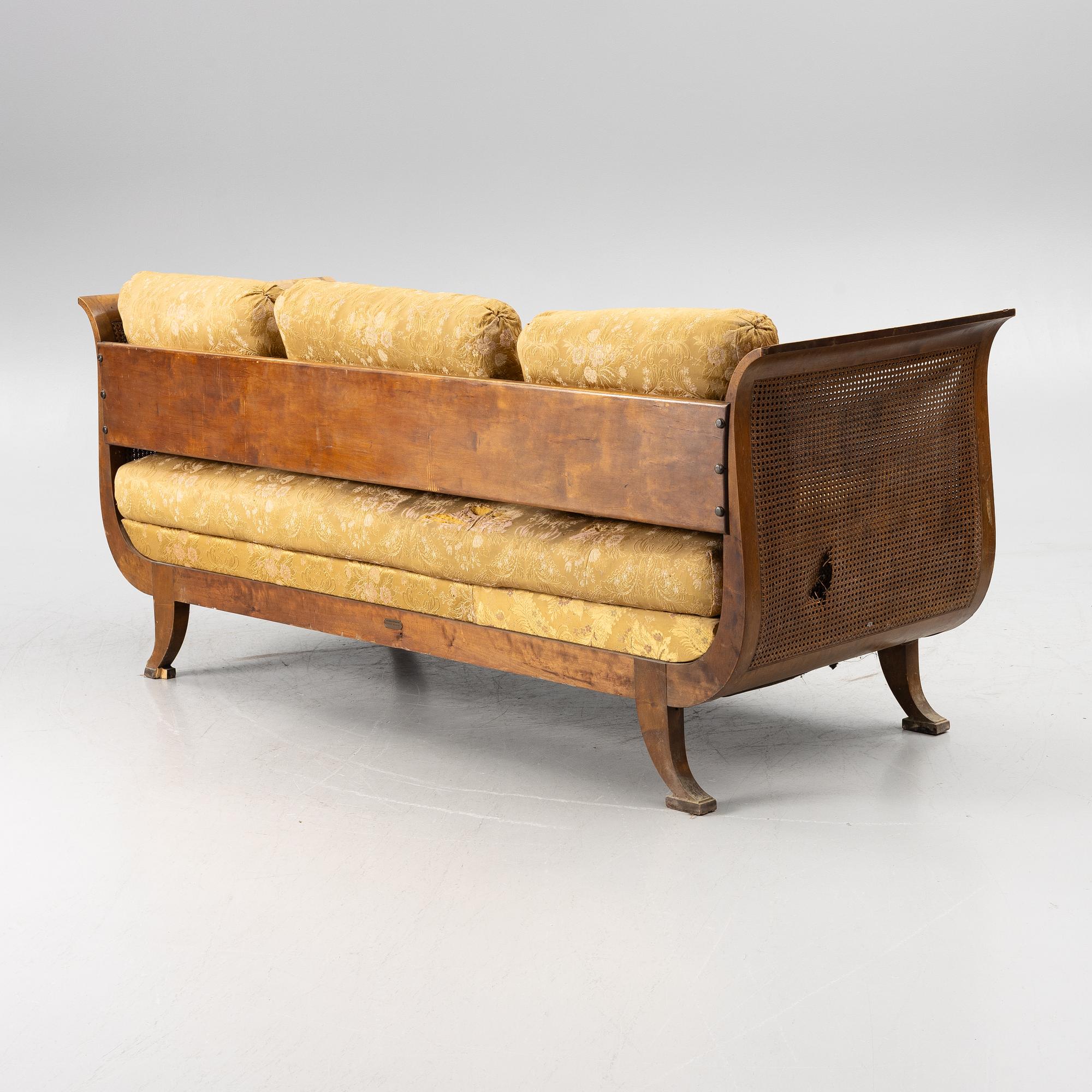 Carl Malmsten, a five piece furniture group, Nordiska Kompaniet, late 1920s.