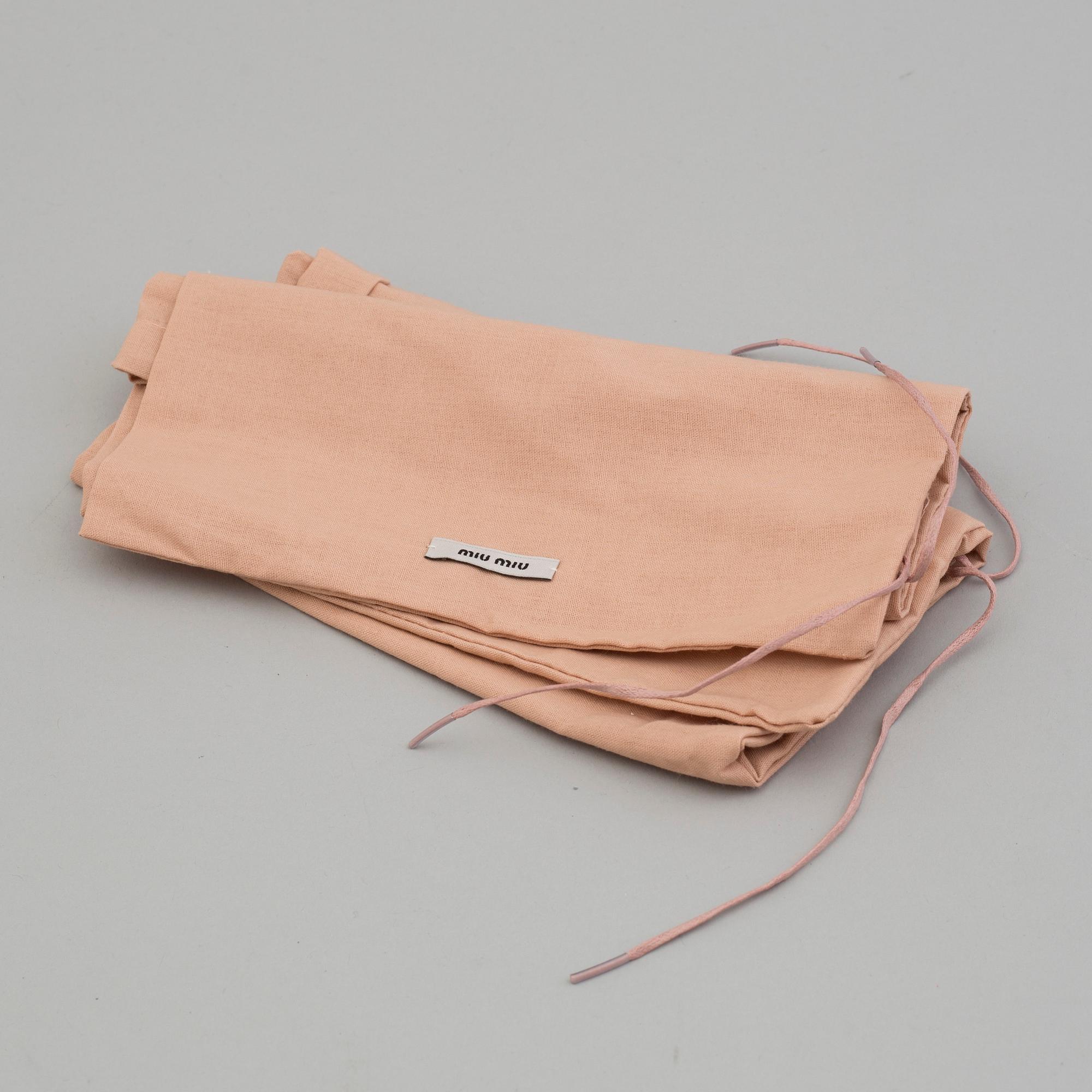 MIU MIU, ballerinaskor , storlek 38 1/2.