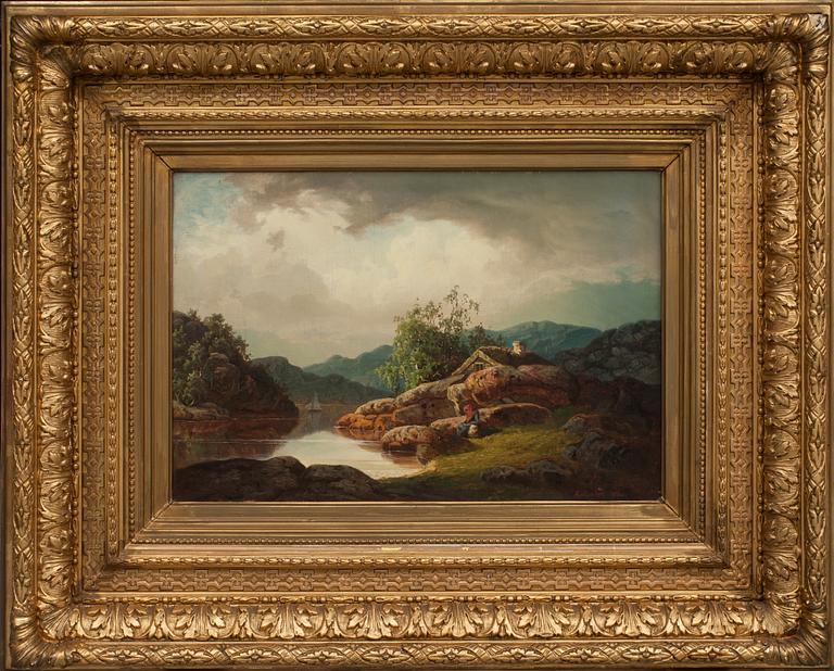 ANDERS KALLENBERG, olja på duk, signerad och daterad 1864.