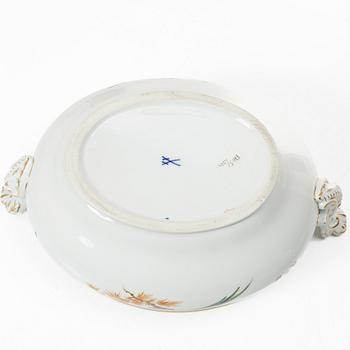 Terrin med lock, porslin, Meissen, Tyskland, 1930-40-tal.