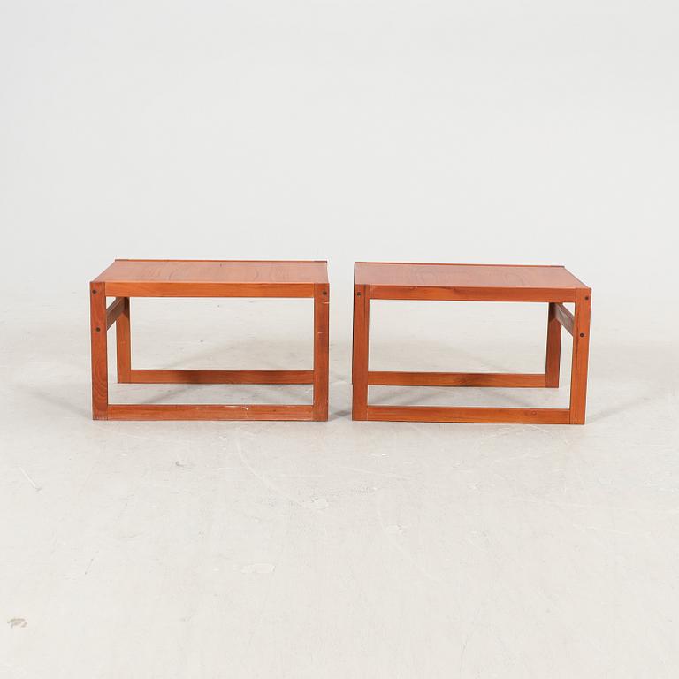 A pair of late 20th century side tables.