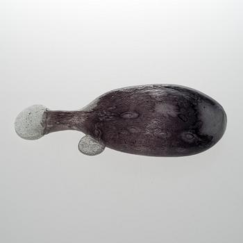 KAJ FRANCK, ART GLASS. "Kampela" (Flounder). Signed Kaj Franck Nuutajärvi Notsjö.