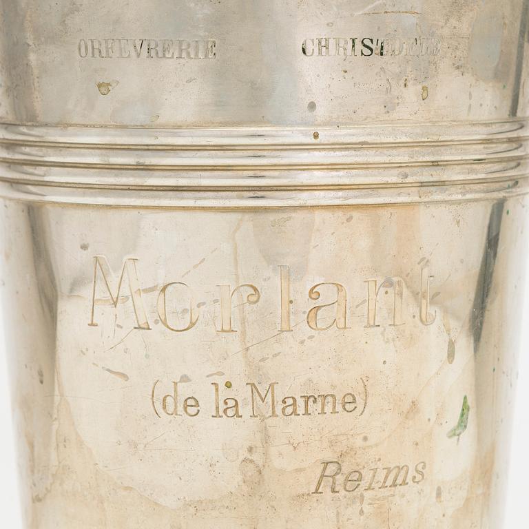 A 1930's Morlant champagne cooler, manufactured by Christofle.