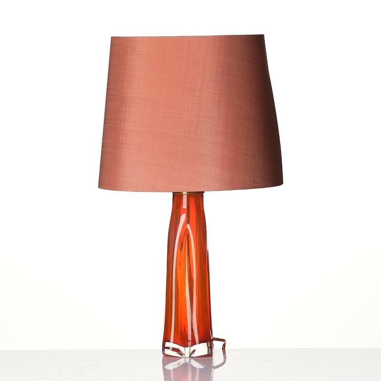 Carl Fagerlund, a table lamp model "RD 1323", Orrefors, 1950s-60s.